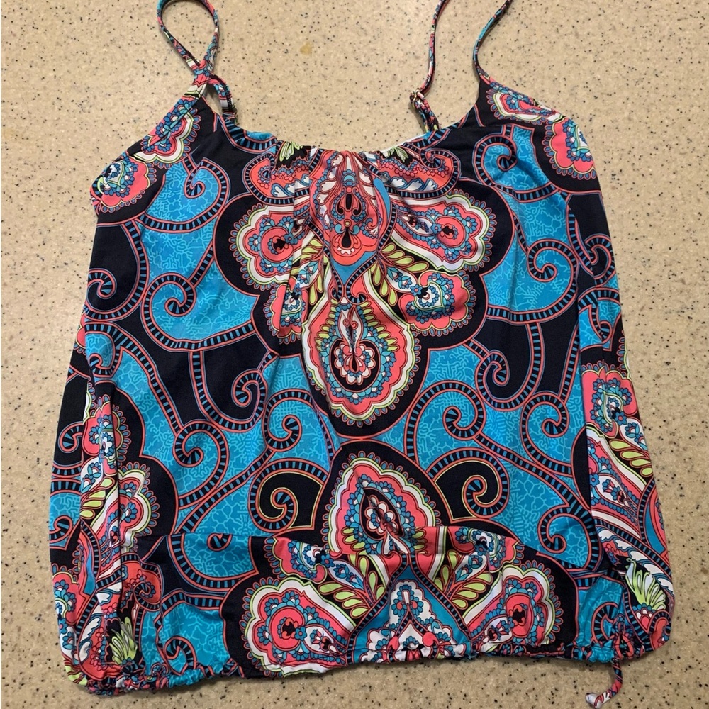24th & Ocean Blue Black Camisole Top